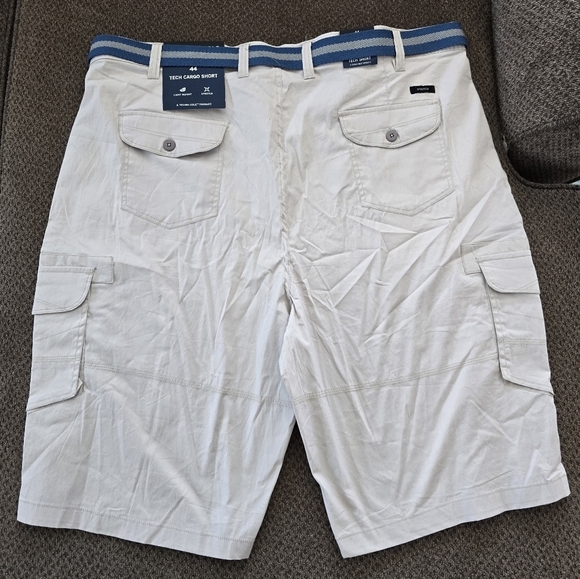 $79 Kenneth Cole NWT Tech Cargo Shorts Mens Sz 44 Belted Pockets Outdoor - Picture 8 of 14